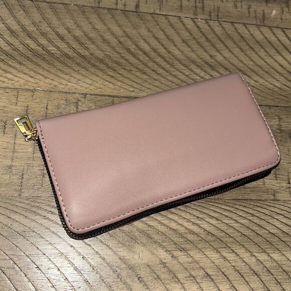 NWT Vegan 🌱 Quilted Backpack 🎒 & Wallet Set Adjustable straps Dusty Rose 🌹 - Picture 7 of 16